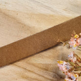 Plat leer 15 mm Naturel circa 50 cm