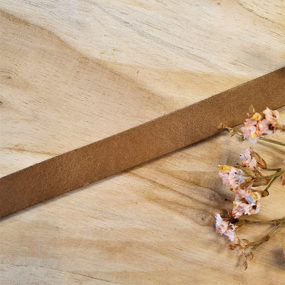 Plat leer 5 mm Naturel circa 50 cm