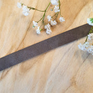 Plat leer 5 mm Taupe circa 50 cm