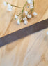 Plat leer 5 mm Taupe circa 50 cm