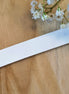 Flat leather 10 mm White approx. 45 cm