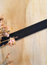 Plat leer 5 mm Zwart circa 50 cm