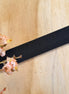 Flat leather 10 mm Black approx. 50 cm