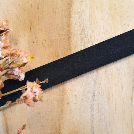 Flat leather 10 mm Black approx. 50 cm