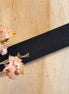 Plat leer 15 mm Zwart circa 50 cm