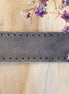 Plat leer 20 mm Taupe 20 cm