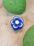 Polymer flower dark blue