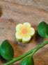 Polymerblume gelb