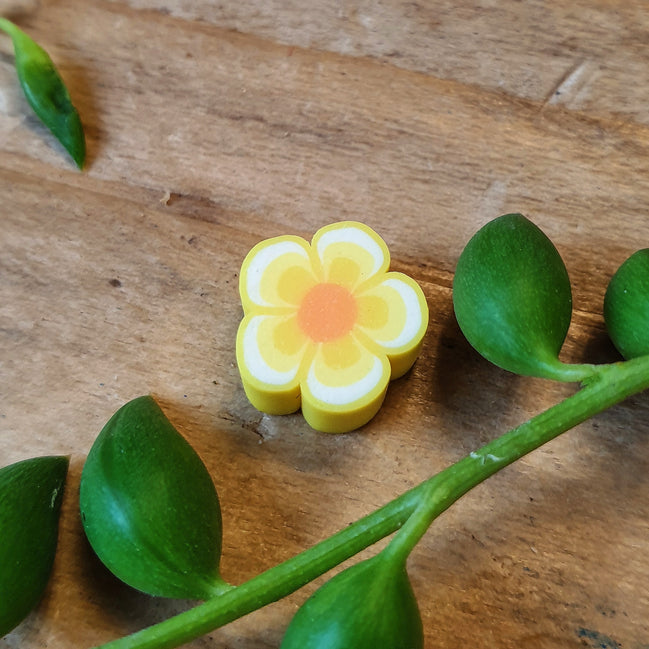 Polymerblume gelb