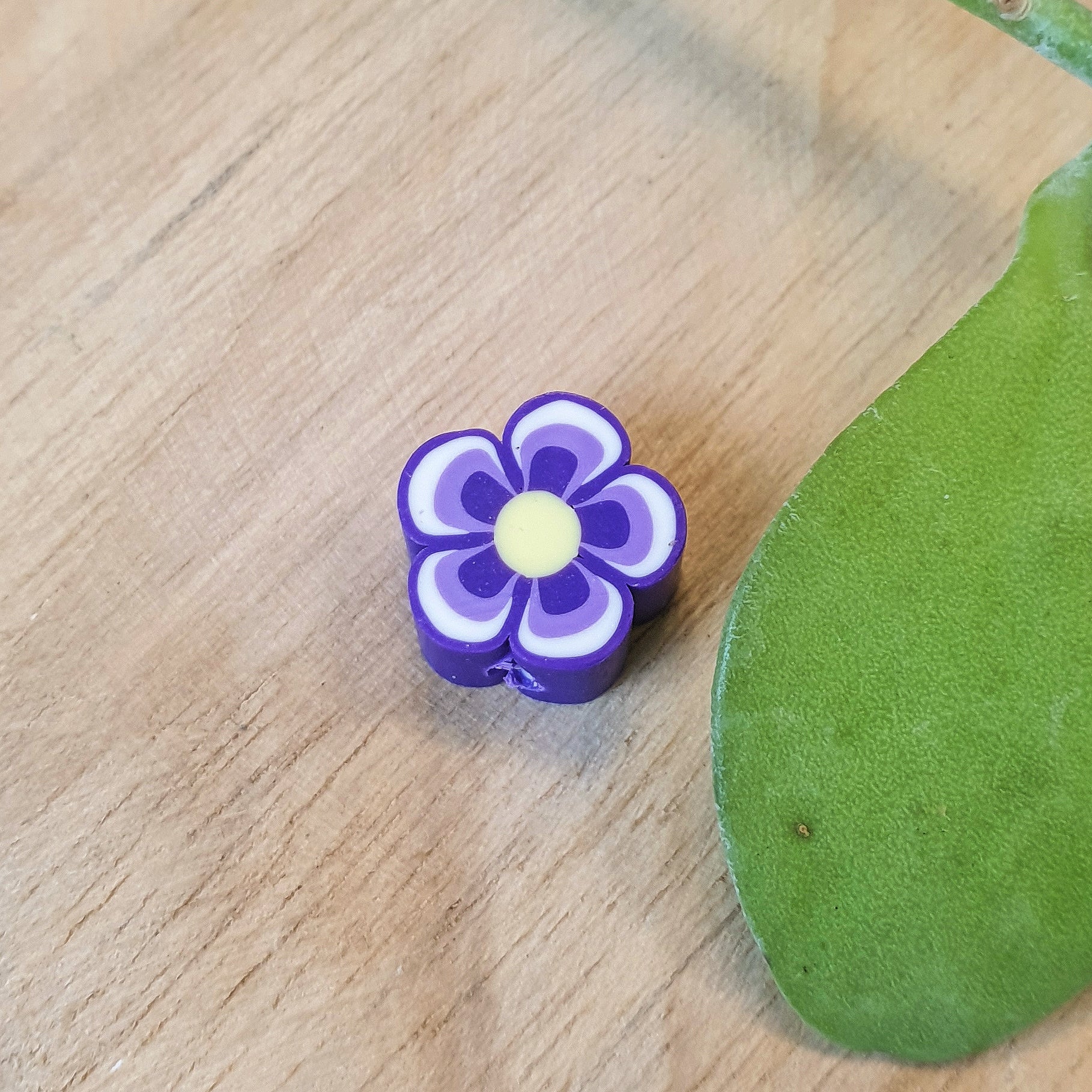 Polymer flower purple