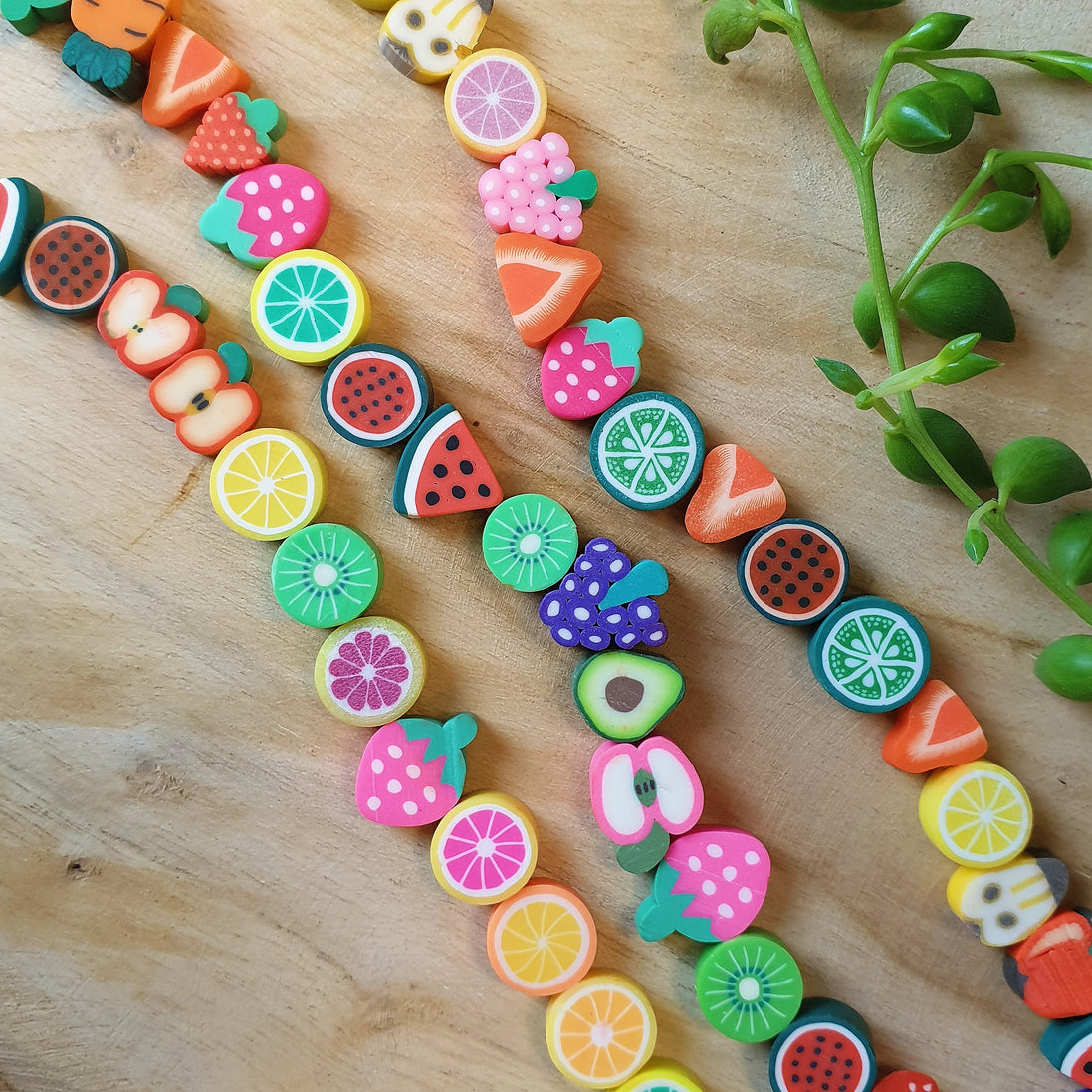 Polymeer fruit streng