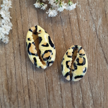 Printed kauri schelpje panter