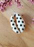 Printed kauri schelp stip zwart