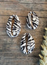 Printed kauri schelpje zebra