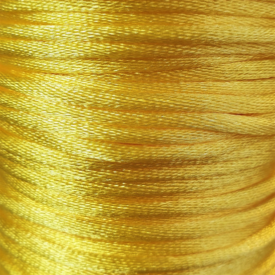 Satinkordel gelb 5 Meter