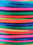 Satijnkoord rainbow dark 5 meter
