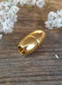 Magnetic closure DQ GOLD round leather