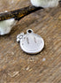 Bedel DQ zilver smiley met bloemetje