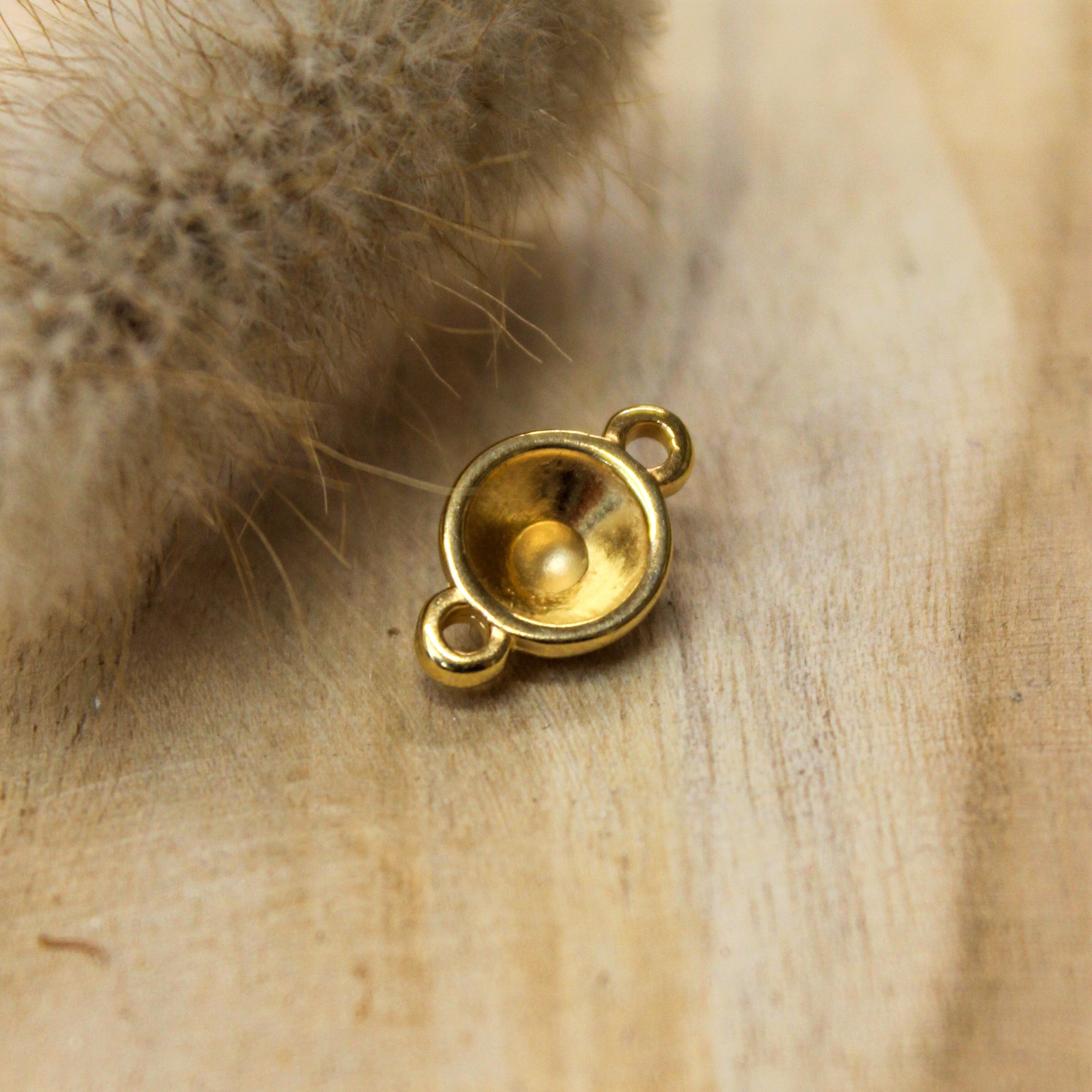Spacer DQ GOLD Swarovski round bottom