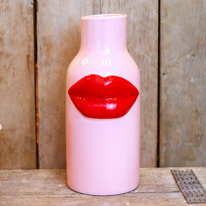 RICE keramieken vaas met lippen