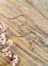 Fish hook DQ GOLD per pair