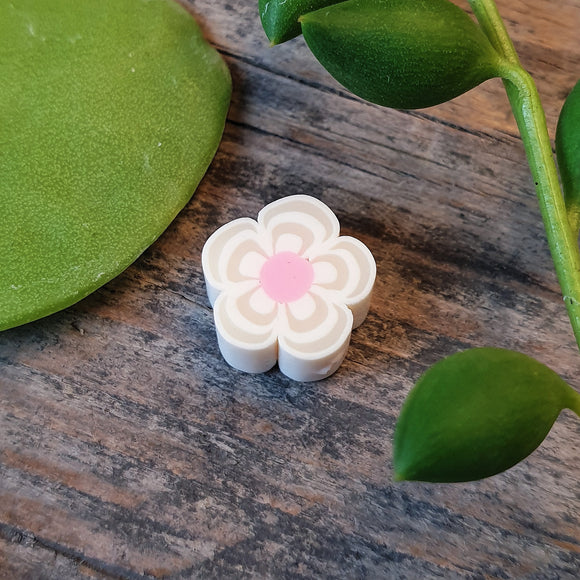 Polymeer bloem wit