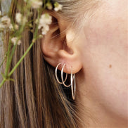 925 sterling zilveren oorring