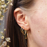Gold plated oorring