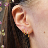 Gold plated oorring